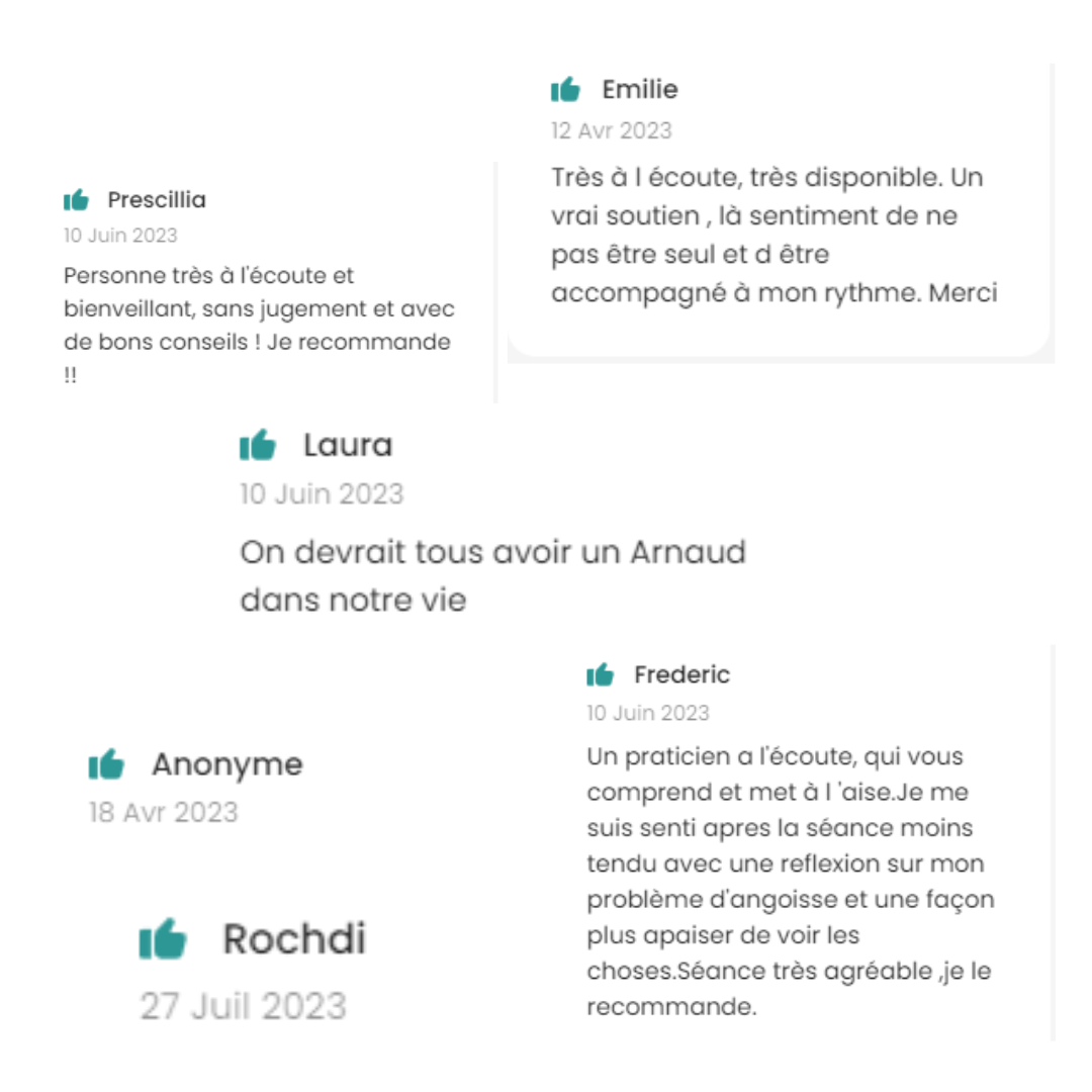 Avis patients Arnaud Soto Psychologue EMDR à Berlin
